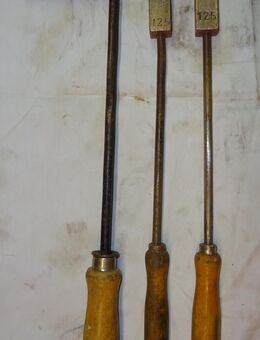 Alte Hammerlötkolben aus Kupfer mit Holzgriff, (Nr 9 und Nr 10) 125 gr, (Nr 2) 250 gr gewinkelt - Schönau Zentrum