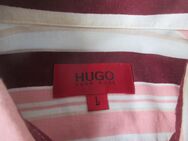 NEU * Business * Freizeit * Streifen * Langarm * Hemd "HUGO BOSS" Original * Gr. 40- 41 * 48- 50/ M- L * bordaux -dunkel- wein- rot * rosè * weiß * - Riedlingen