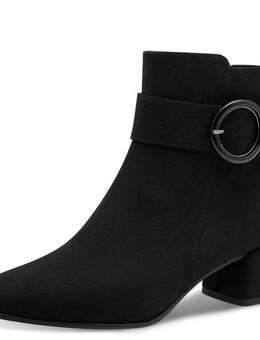 MARCO TOZZI Stiefelette, Blockabsatz, Abendschuh, Festtagsschuh mit Zierschnalle