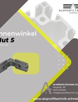 Innenwinkel Nut 5 Raster 20 I-Typ 0,85€/Stk., Aluprofil - Rhede