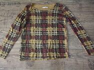 Mesh Kariertes Shirt leichtes zartes Shirt Sommershirt Langarmshirt braunkariert 40 - Neuenhagen (Berlin)