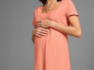Neun Monate Umstandskleid Kurzes Schwangerschafts-Jerseykleid, Minikleid Auschnitt in Wickeloptik