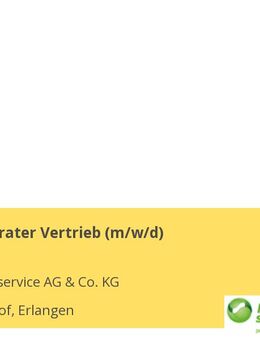 Personalberater Vertrieb (m/w/d) - Erlangen
