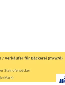 Verkäuferin / Verkäufer für Bäckerei (m/w/d) - Grünheide (Mark)