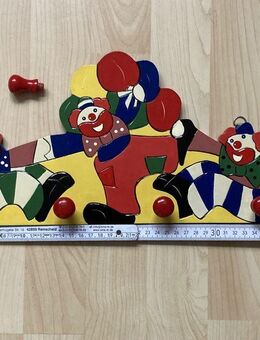 Holz Kinder Garderobe Clown 39 x 18 cm - UNBENUTZT - Wuppertal