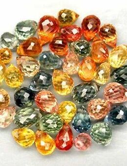 11, 49 ct -Augenreines Lot , SAPHIR BRIOLETTEN , TANSANIA , gebohrt - Neubrandenburg