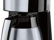 Melitta Filterkaffeemaschine Enjoy® Top Therm 1017-08 schwarz, 1,25l Kaffeekanne, Papierfilter 1x4, mit Thermkanne aus Edelstahl