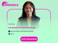 (Junior) Consultant (m/w/d) im Bereich Energieversorgung - Berlin