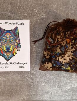 3D Holzpuzzle Wolf Muster Set Spielzeug Puzzle Neu - Dresden