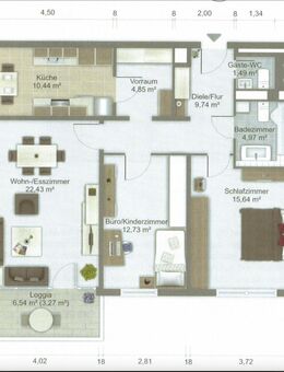 Stadt nah, Main nah, Zuhause angekommen - 3-Zi Wohnung mit großer Loggia in Sachsenhausen-Süd - Frankfurt (Main)