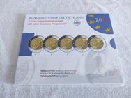 2-Euro-Set, 35 Jahre Erasmus-Programm, 2022, Spiegelglanz, ADFGJ - Tauberbischofsheim Zentrum