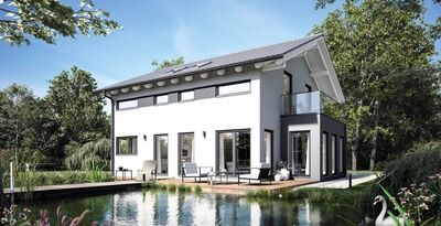 Exclusiv für Schwabenhaus-Baufamilen: moderner Neubau in naturnaher Lage