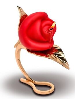 XR Brands - Rosenkerze mit Halter - Rot - Delitzsch