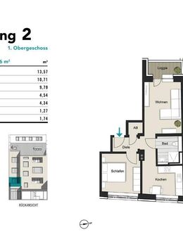 Leben am Eigelstein! Energieeffiziente 2-Zimmer Wohnung mit Balkon - Eigelstein 53-55 / WE 2 - Köln