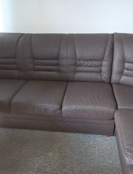 Braunes Ecksofa in Lederoptik - Henstedt-Ulzburg