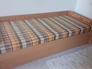 Bett Holzbrett mit Bettkasten H55xL200xB95cm. - Owingen