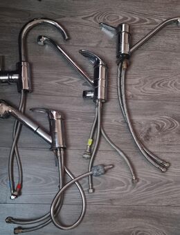 4 x Stück Einhand Spültischbatterien in Chrom mit Kalkspuren - Verden (Aller)
