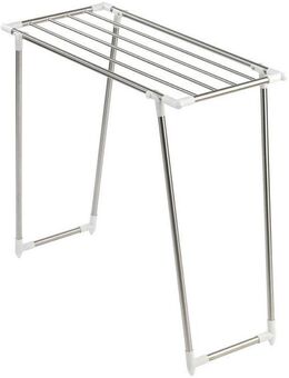 WENKO Wäscheständer Modell Profi Single, schmaler Wäschetrockner, 5,50 m Trockenlänge, für Balkon & Badewanne