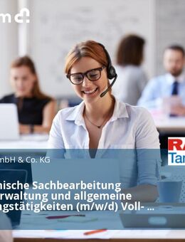 Kaufmännische Sachbearbeitung Kundenverwaltung und allgemeine Verwaltungstätigkeiten (m/w/d) Voll- oder Teilzeit - Münster