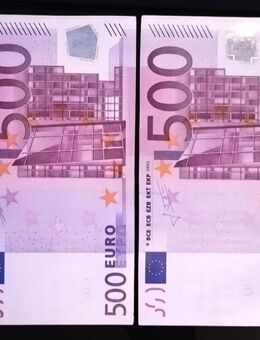 4 X 500 € Euro Schein Geldschein Banknote v. 2002 top Zustand - Wittingen Zentrum