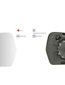 SPIEGELGLAS LINKS BEHEIZT ASPHÄ AUDI A3 8P1 8P7 8PA 4F0857535 AF in 44319