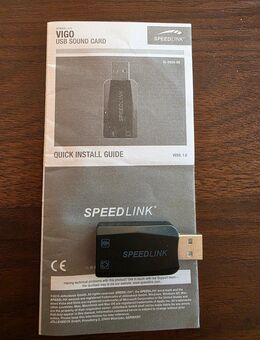 USB Sound Card Soundkarte Ausgewogener Klang am PC Extern Stereo schwarz - Hessisch Oldendorf