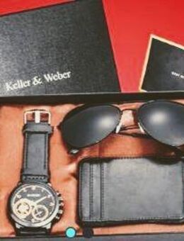 Black Uhr Set für elegante Männer vom Keller & Weber - Moers