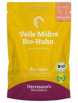 Herrmanns Selection / Bio-Selection 12 x 100 g - Bio-Huhn mit Bio-Karotte & Bio-Kamut