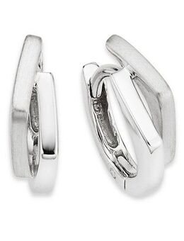 Bruno Banani Paar Creolen Schmuck Geschenk Silber 925 Ohrschmuck Ohrringe