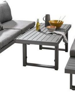 Destiny Gartenlounge-Set SEA POINT, (15-tlg., 2x Schenkel, 1x Tisch), Aluminium