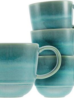 CreaTable Becher Yuki, Steinzeug, 370 ml, 4-teilig