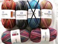 100g Gründl Sockenwolle 4fach Oxford bunte Ringelsocken - Dahme