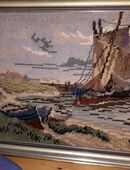 Gobelin-Bild (Seemotiv) , mit Rahmen, ca. 79H x 96B cm in 59555