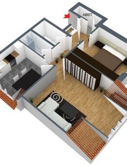 2-Zimmer-Obergeschoßwohnung inkl. Einbauküche in toller Wohnlage von Roding! - Roding