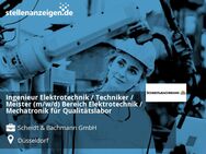 Ingenieur Elektrotechnik / Techniker / Meister (m/w/d) Bereich Elektrotechnik / Mechatronik für Qualitätslabor - Düsseldorf
