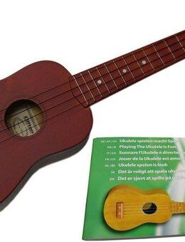 Clifton Ukulele Sopran Ukulele mit Buch und CD, braun