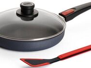 WOLL MADE IN GERMANY Bratpfanne Diamond Lite, Aluminium (Set, 3-tlg), Induktion, inkl. Pfannenwender, abnehmbarer Stiel, Made in Germany