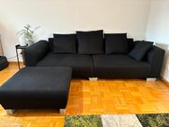 3er Sofa mit Ottomane- Zusätzlichen Rückenkissen - Ismaning