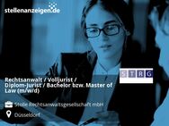 Rechtsanwalt / Volljurist / Diplom-Jurist / Bachelor bzw. Master of Law (m/w/d) - Düsseldorf