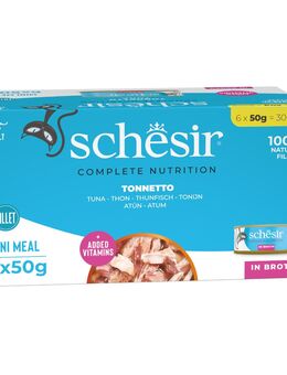 Sparpaket Schesir Complete Nutrition Filet in Brühe 24 x 50 g - Thunfisch
