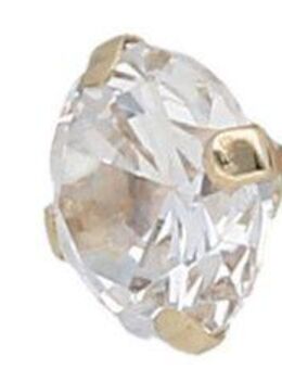 Firetti Paar Ohrstecker Schmuck Geschenk Gold 375 Ohrschmuck Ohrringe Solitär Krappenfassung, mit Zirkonia (synth)
