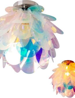 näve Deckenleuchte Fora, Leuchtmittel wechselbar, E27 max. 40W, Farbe: irisierend, Material: Metall, Kuststoff, d: 40cm