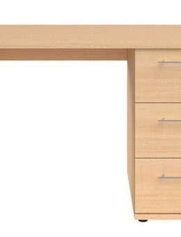 VOGL Möbelfabrik Schreibtisch Tobi, optional mit Tastaturauszug, mit 3 Schubkästen, Breite 115 cm, Made in Germany