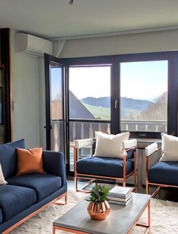 modernisierte 1-Zimmer-Wohnung inkl. Balkon, Klimagerät W/K, Kellerabteil - Sasbachwalden