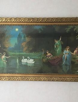 Gerahmtes Bild "Nymphen am See" - Frankfurt (Main) Oberrad