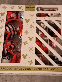 Disney schwarz rote Weihnachtskugeln Mickey und Minnie Mouse - Guxhagen