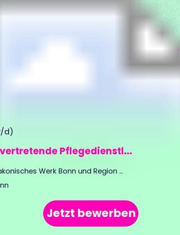 Stellvertretende Pflegedienstleitung als Stellvertretende Einrichtungsleitung (m/w/d) - Bonn