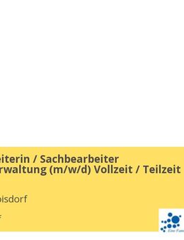 Sachbearbeiterin / Sachbearbeiter Personalverwaltung (m/w/d) Vollzeit / Teilzeit - Troisdorf