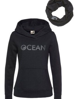 Ocean Sportswear Kapuzensweatshirt mit Multifunktionaler Tube Schal (Set, 2-tlg) basic geschnittene Passform, aus Baumwollmischung, mit Kängurutasche