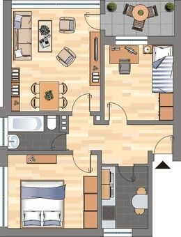 3-Zimmer-Wohnung in Wilhelmshaven Wiesenhof - Wilhelmshaven